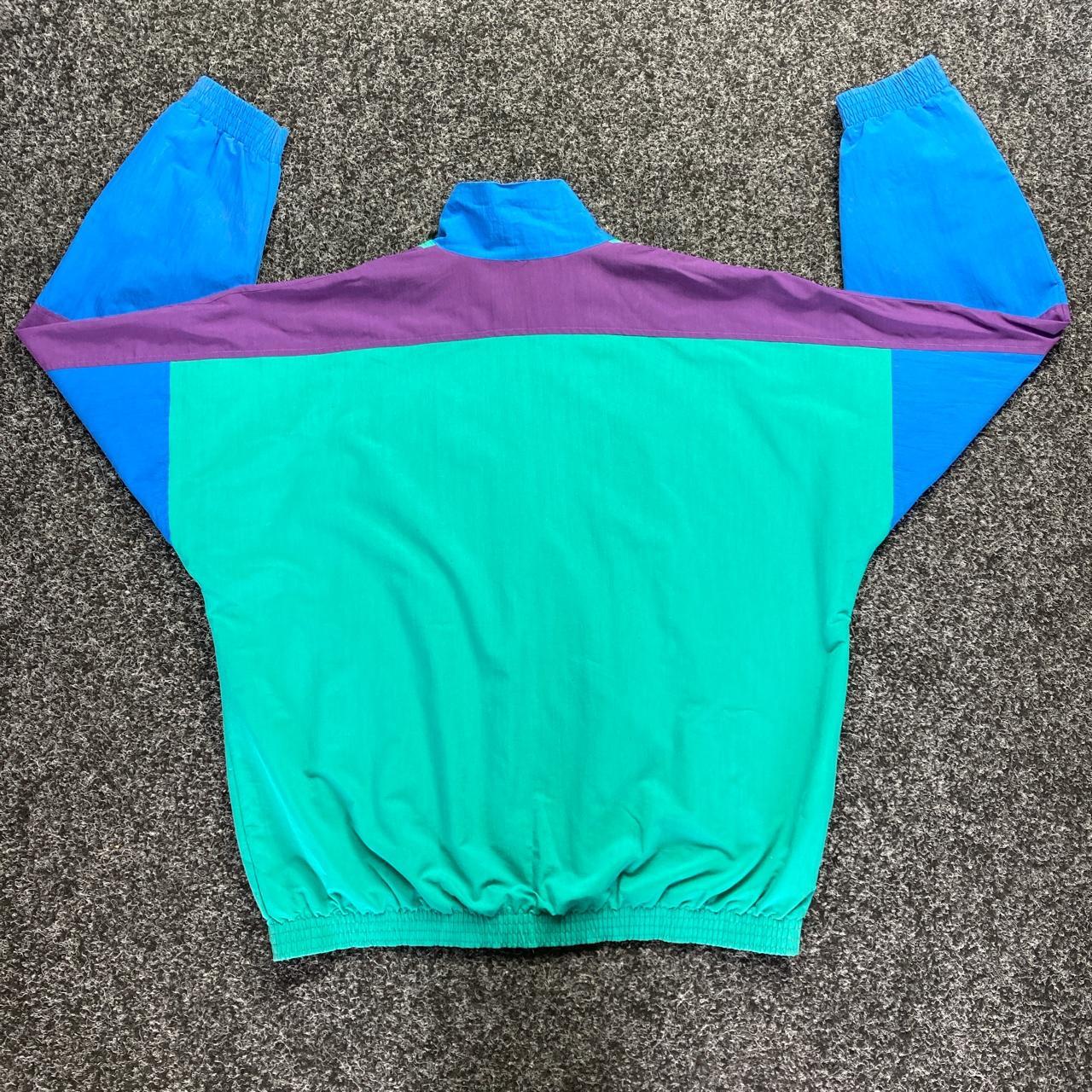 Retro uhlsport multicoloured track jacket, stunning... - Depop