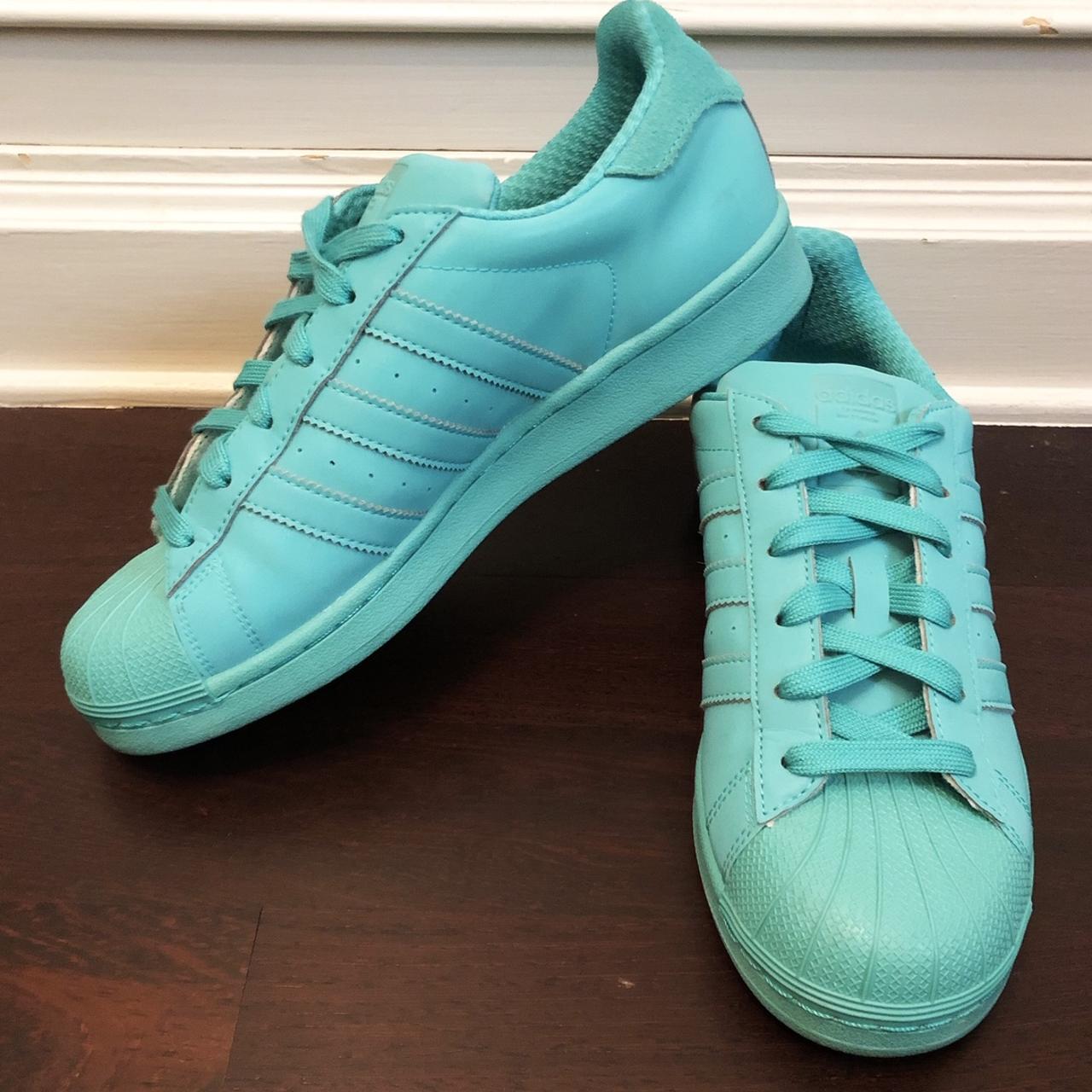 Adidas Superstar color Teal (turchese) in... -