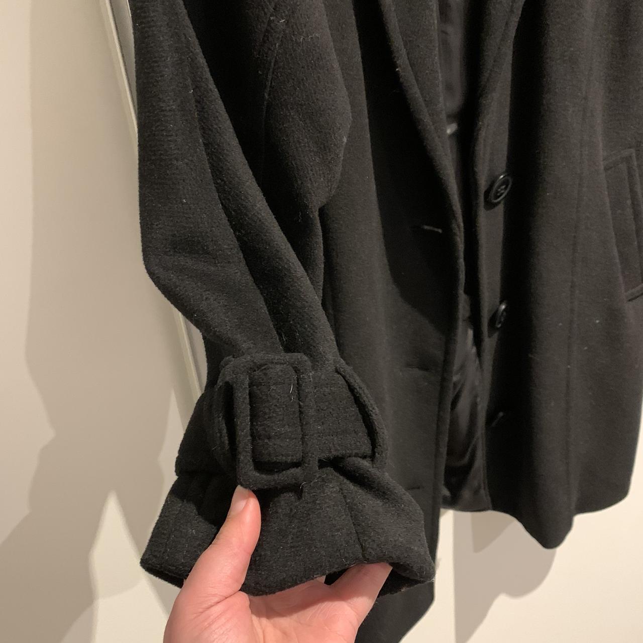 Sportsgirl Coat Black wool, lined, front... Depop