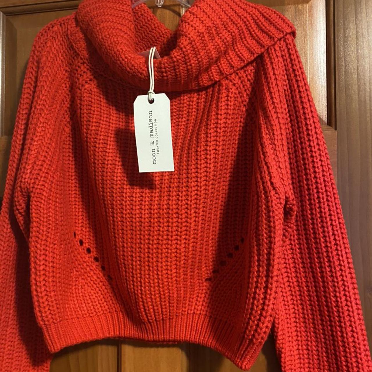 Product Image 2 - Red off the shoulder sweater