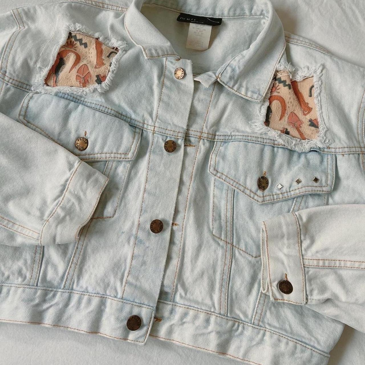 Vintage Native American inspired denim jacket Size... - Depop