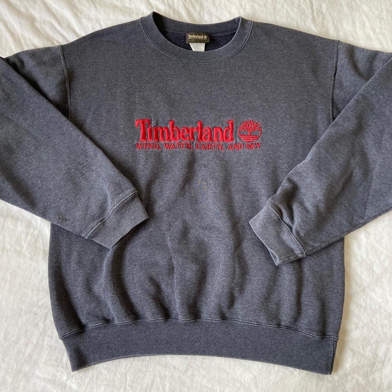 Timberland Men's Grey and Red Sweatshirt (2)