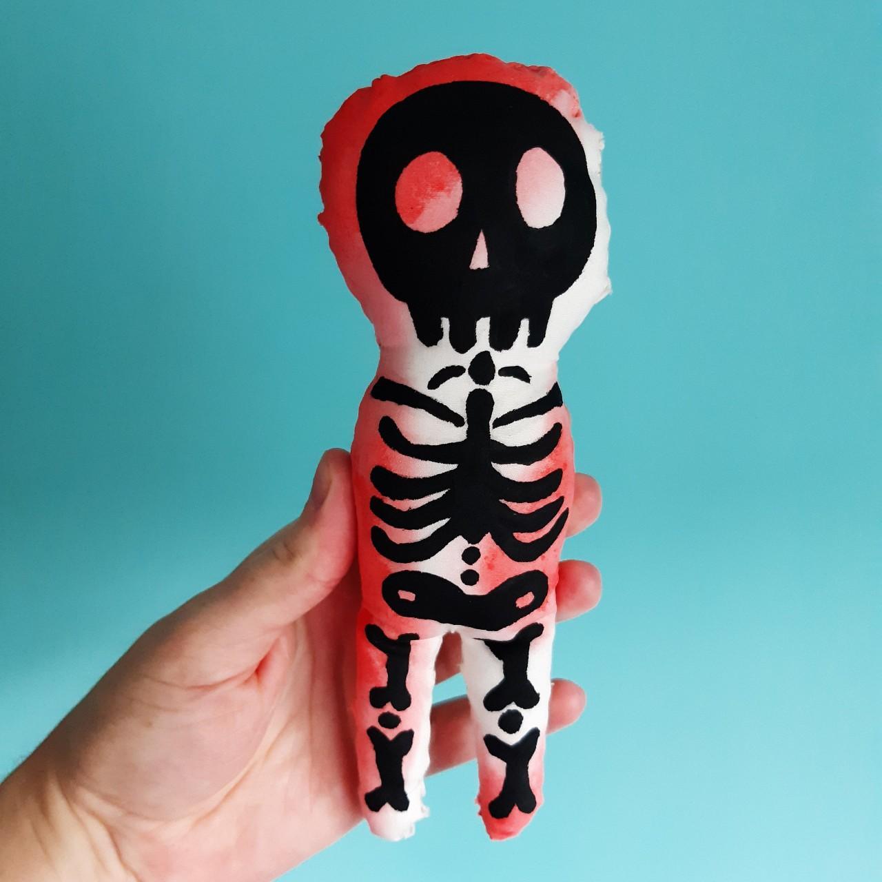 Armless Skeleton Plush Handmade plushie made from... - Depop