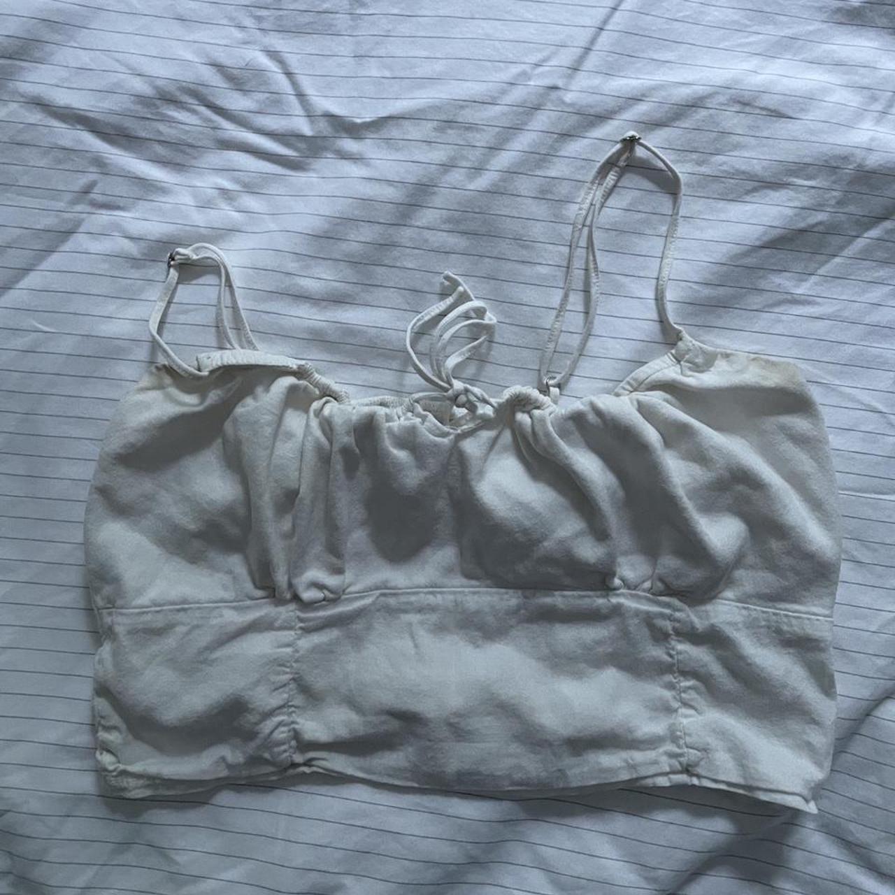 Brandy Melville white Jennifer top!! So cute and... Depop