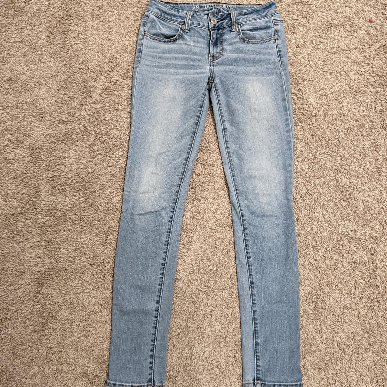 Brand: American Eagle Jeggings gray skinny jeans sz - Depop