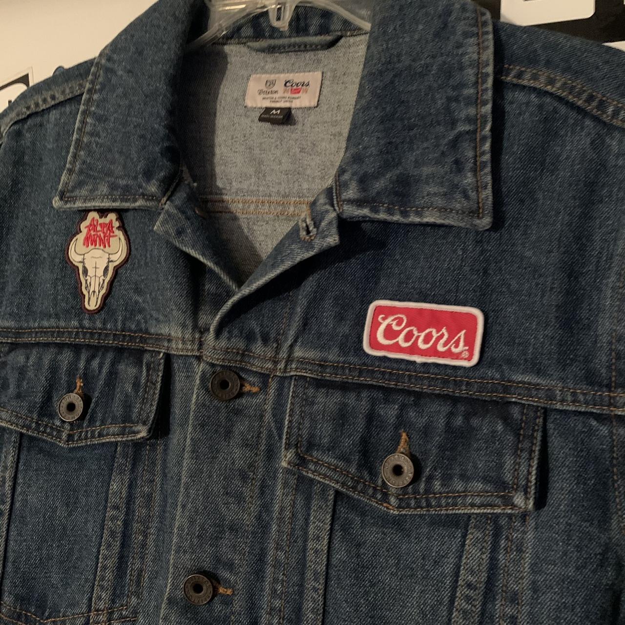 Jean Jacket Brixton Coors collab Medium true to... Depop