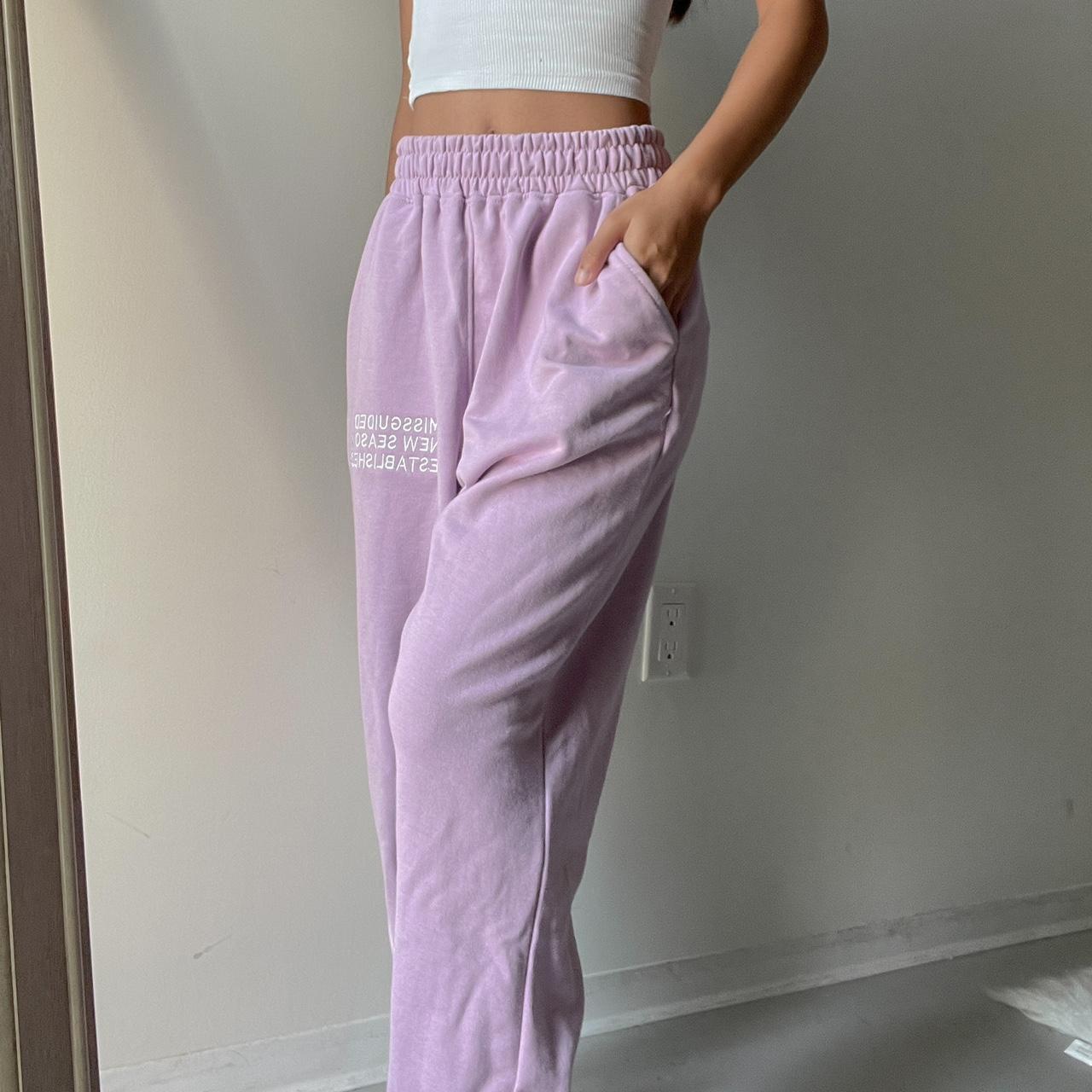 Missguided outlet lilac joggers