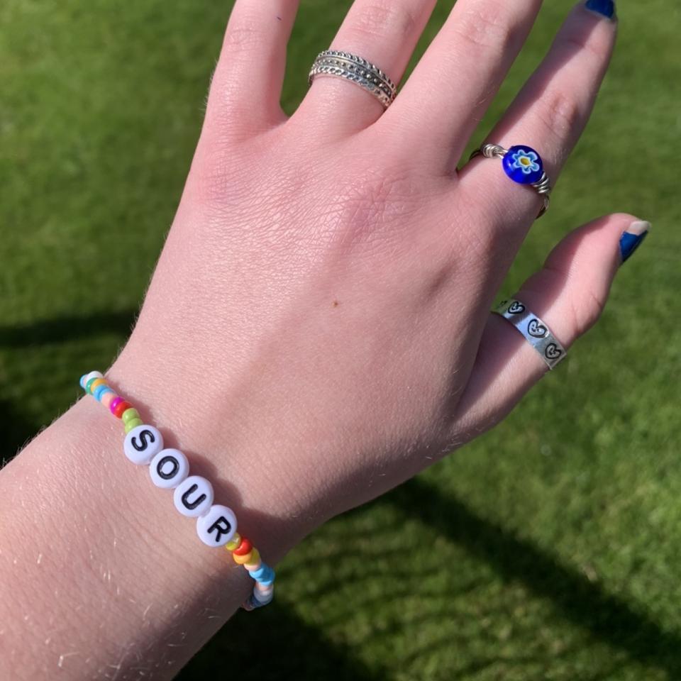 3 Handmade Olivia Rodrigo Sour Beaded - Depop