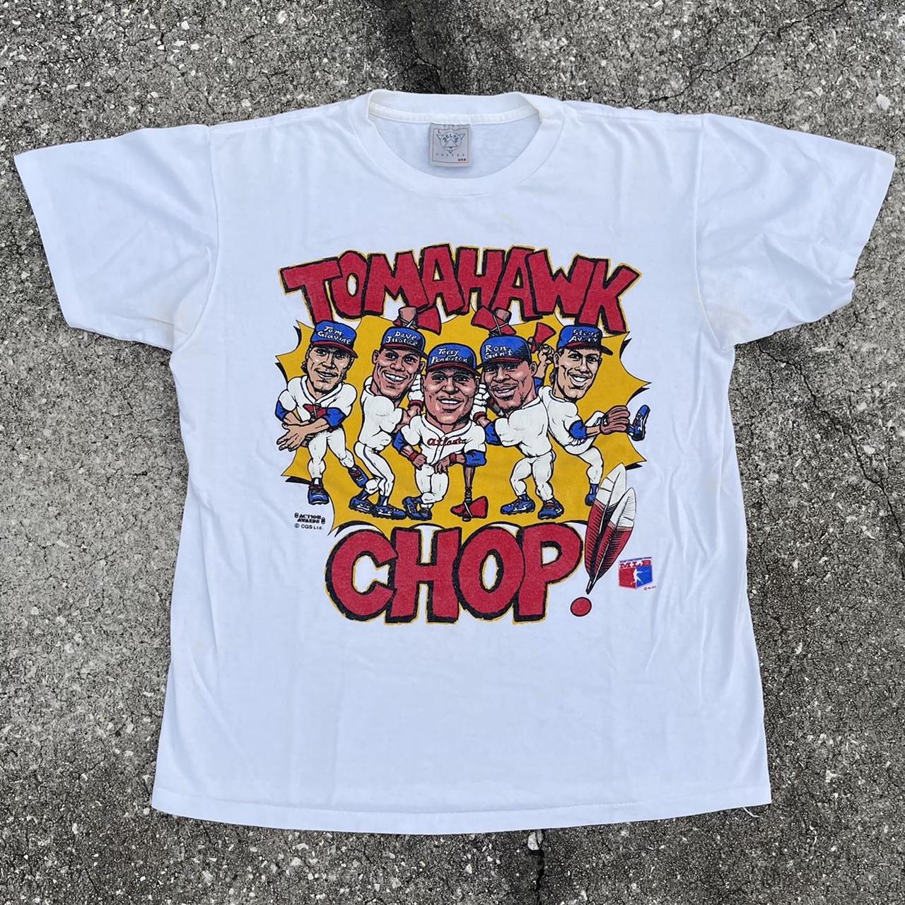 Vintage Atlanta Braves Tomahawk Chop Tee  Atlanta braves shirt, Braves  tomahawk, Atlanta braves