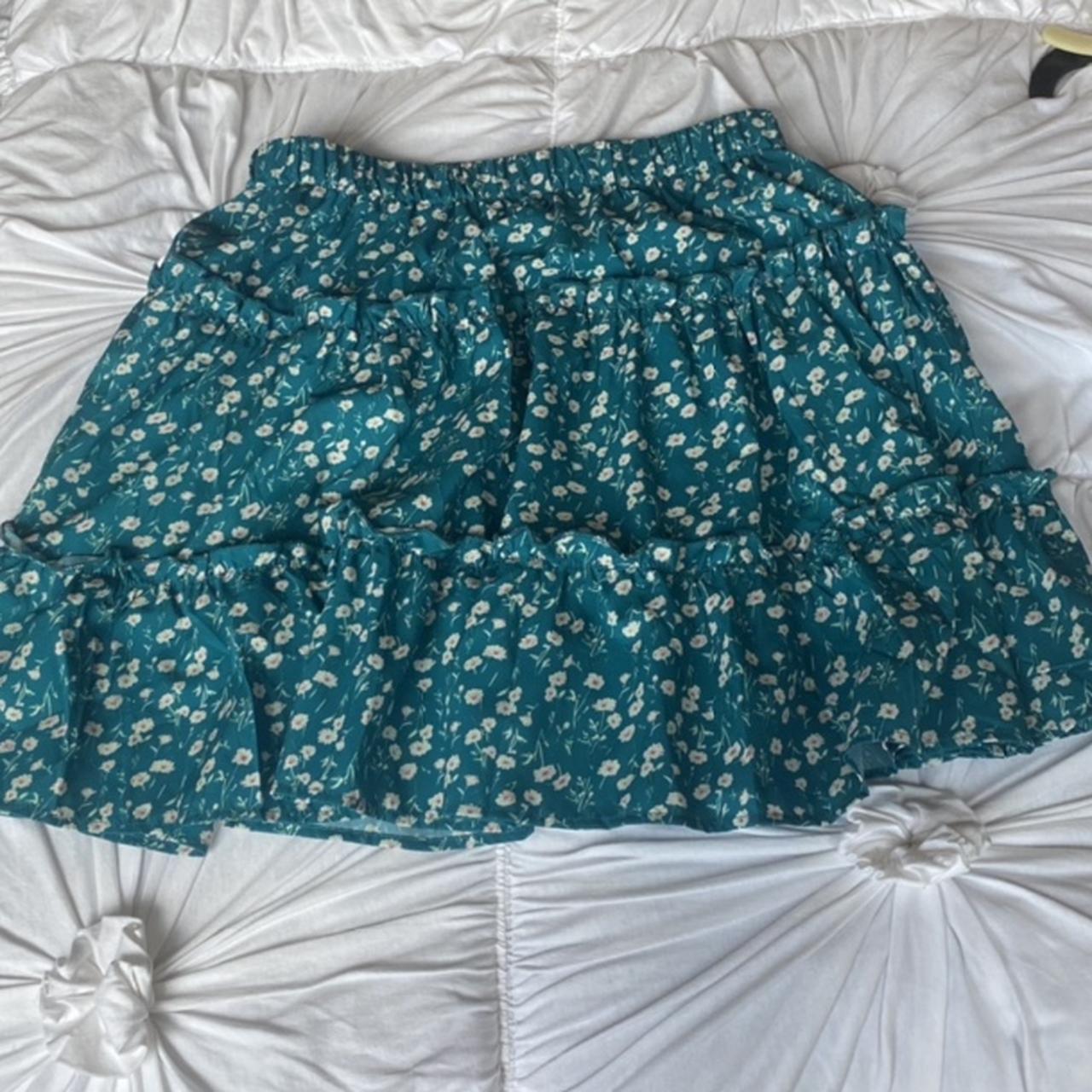 cute shein skirt! worn only once brand:shein the... - Depop