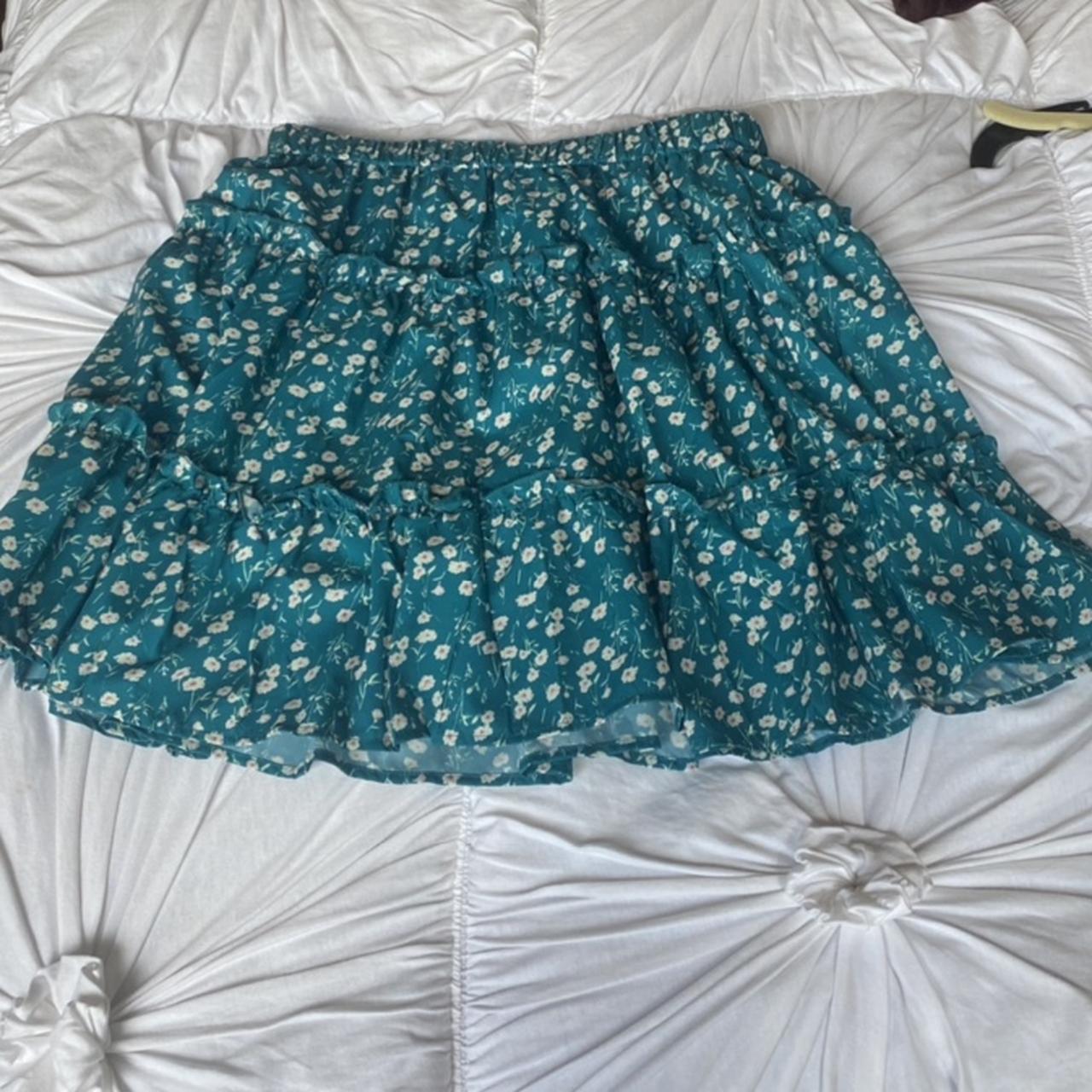 cute shein skirt! worn only once brand:shein the... - Depop