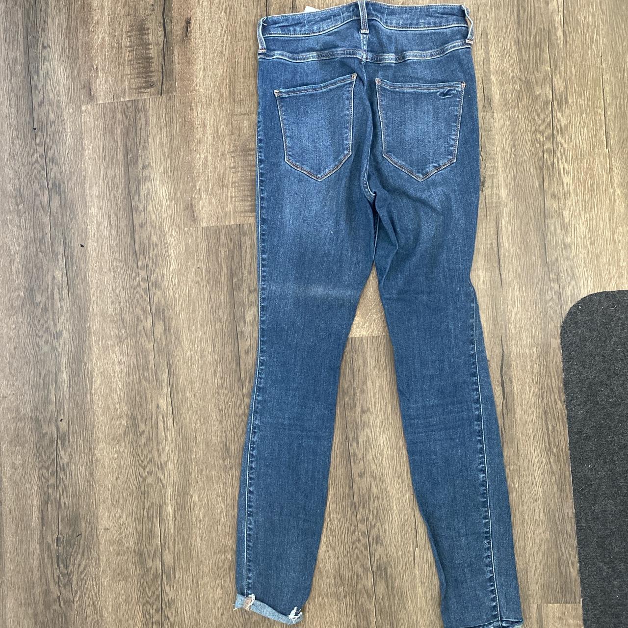 HOLLISTER JEGGINGS- jean leggings, super stretchy - Depop