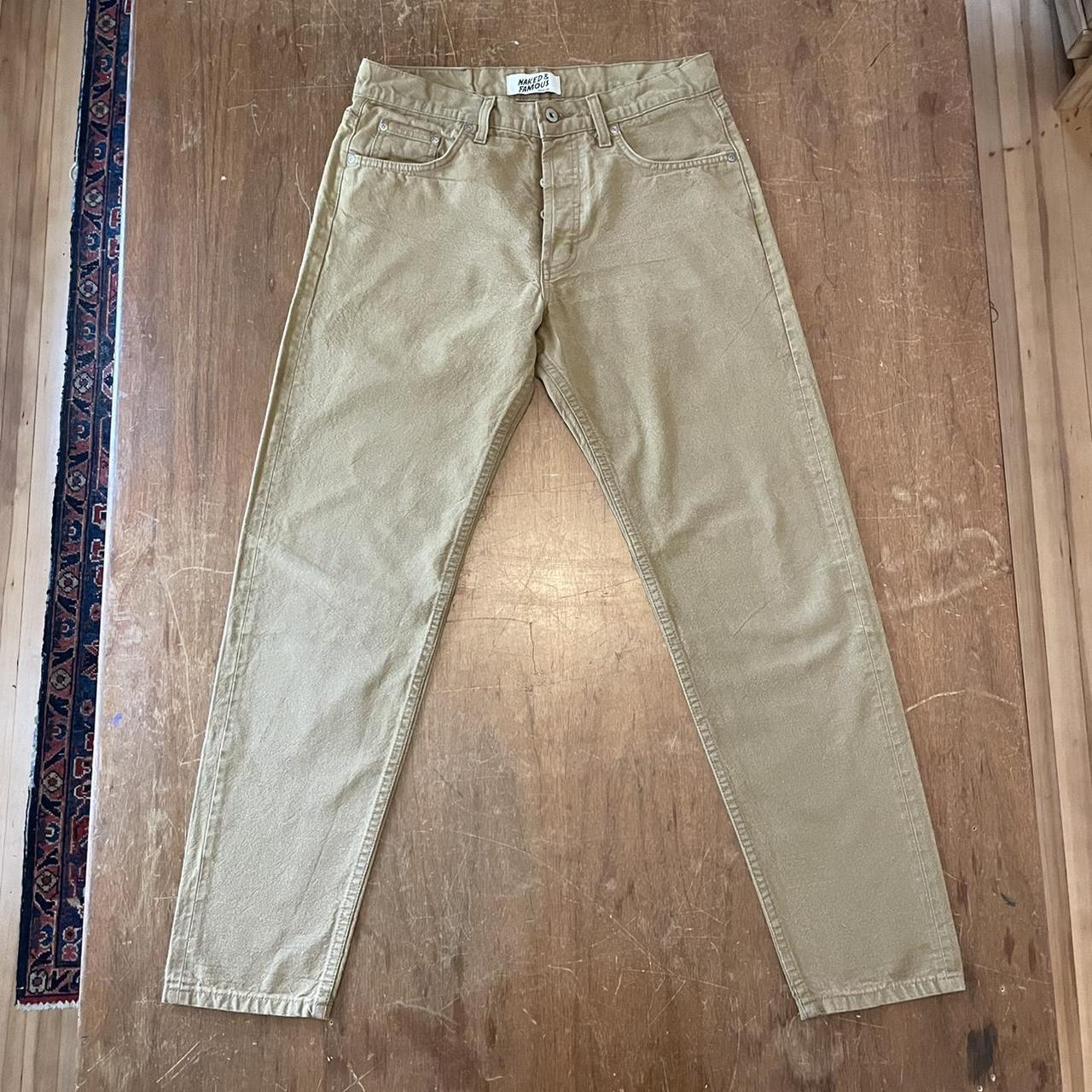 Naked Famous Tapered Easy Guy Fit Duck Canvas Depop