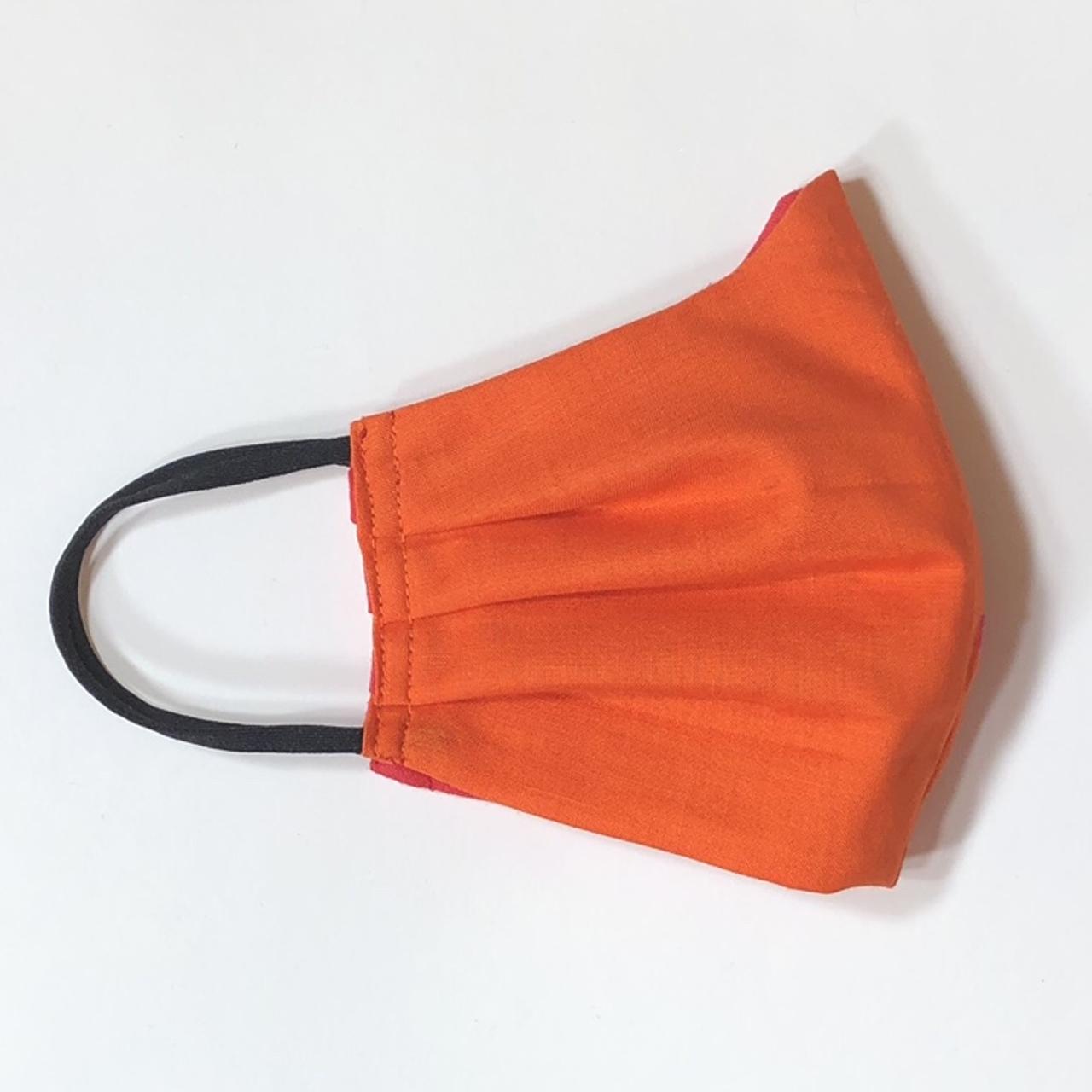 Orange Solid Face Mask( Nose curve style) Size... Depop