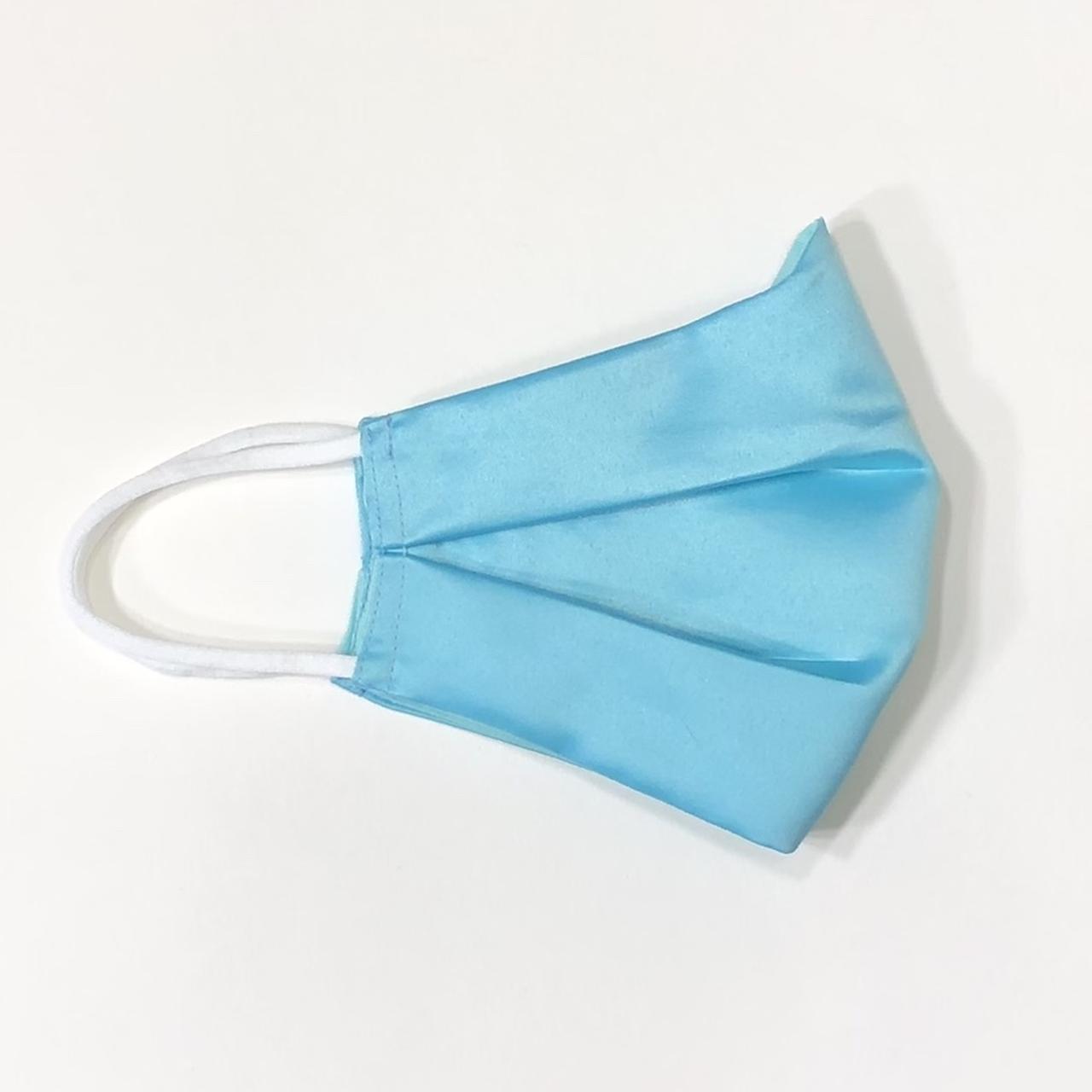 Baby blue Silky Face Mask(Nose curve style) Size:... - Depop