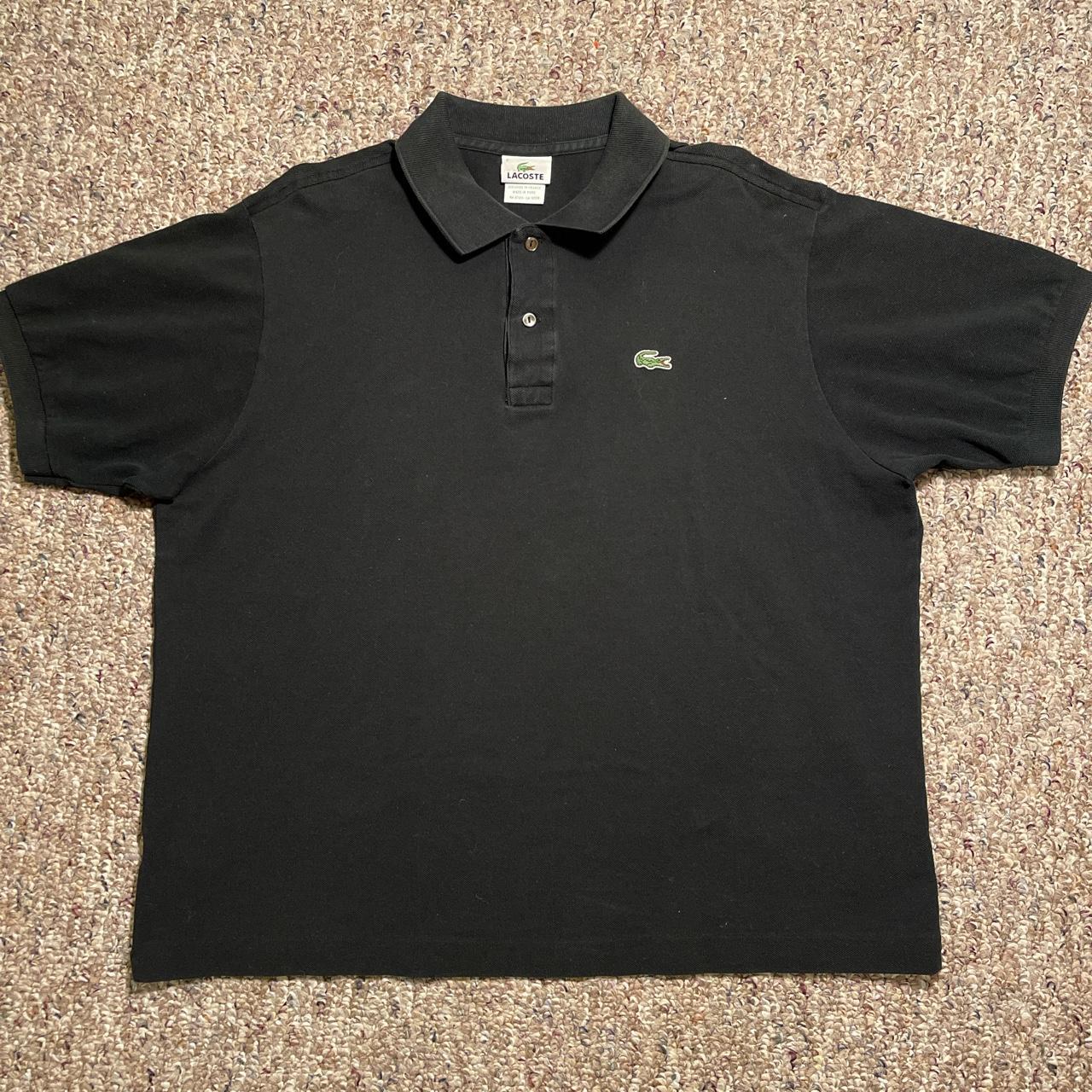 Mens Lacoste black polo shirt 🐊 Condition: 9/10... - Depop