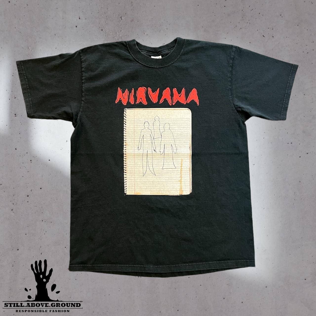 ‘03 Nirvana Ghost Notebook Tour Tee, No Stains/ No...