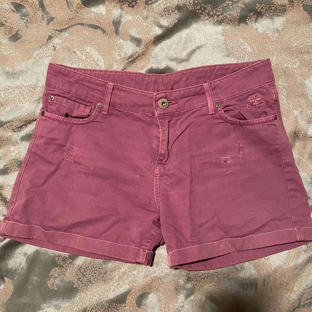 Hummel Women's Purple and Pink Shorts