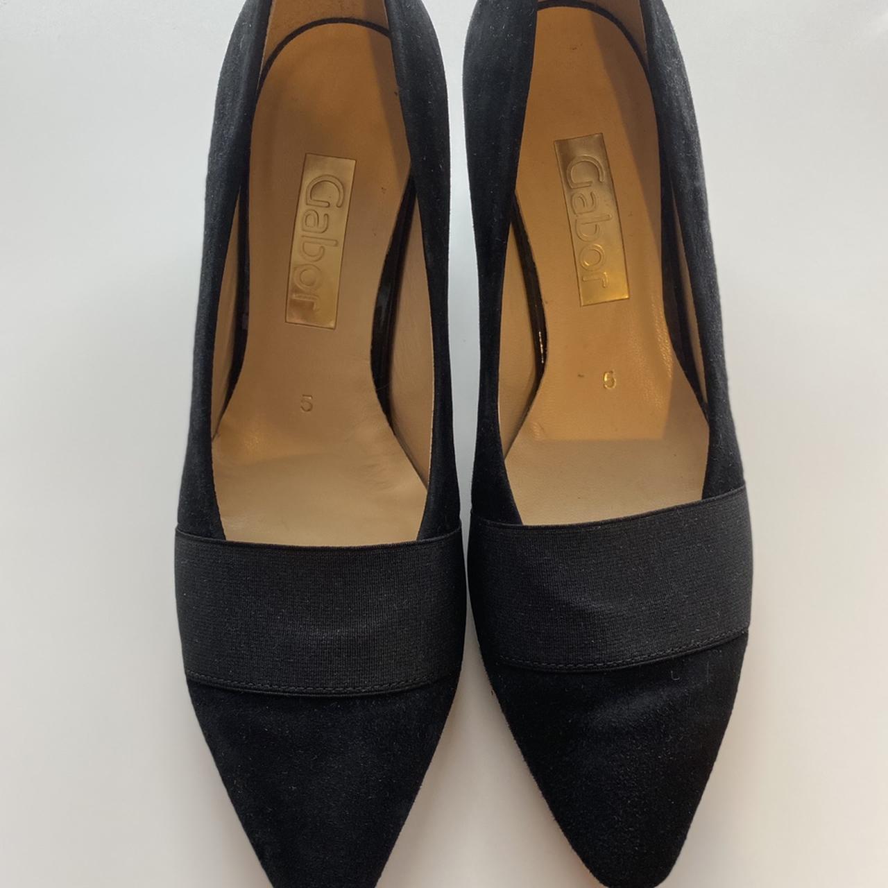 Gabor black court shoes. Brand new, only worn around... - Depop