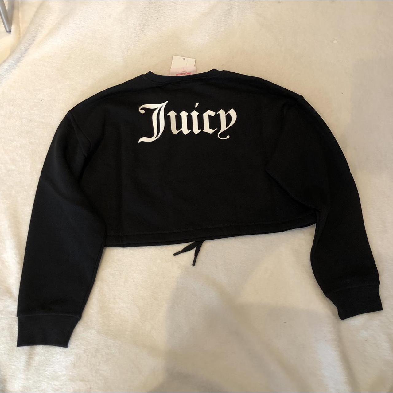 Juicy Couture Women's Black Sweatshirt | Depop