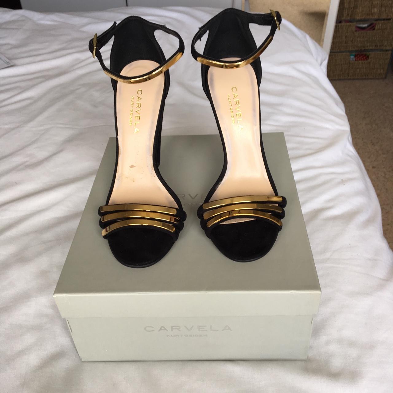 Carvela black best sale strappy heels