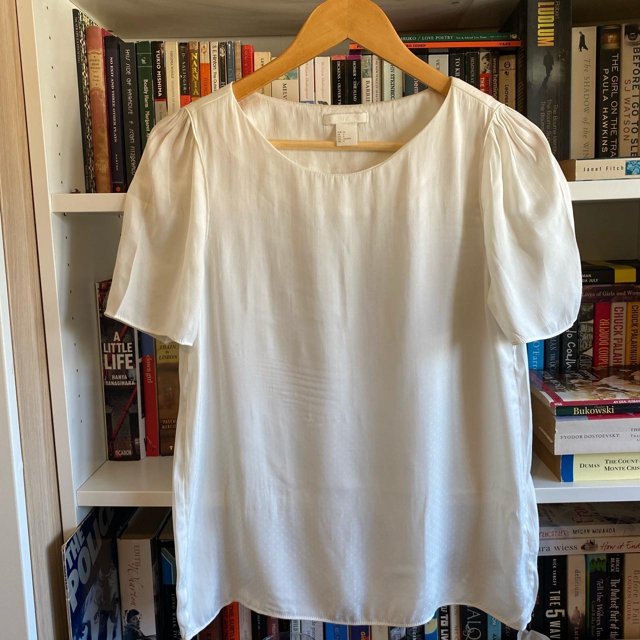 H&M Women's White Blouse | Depop