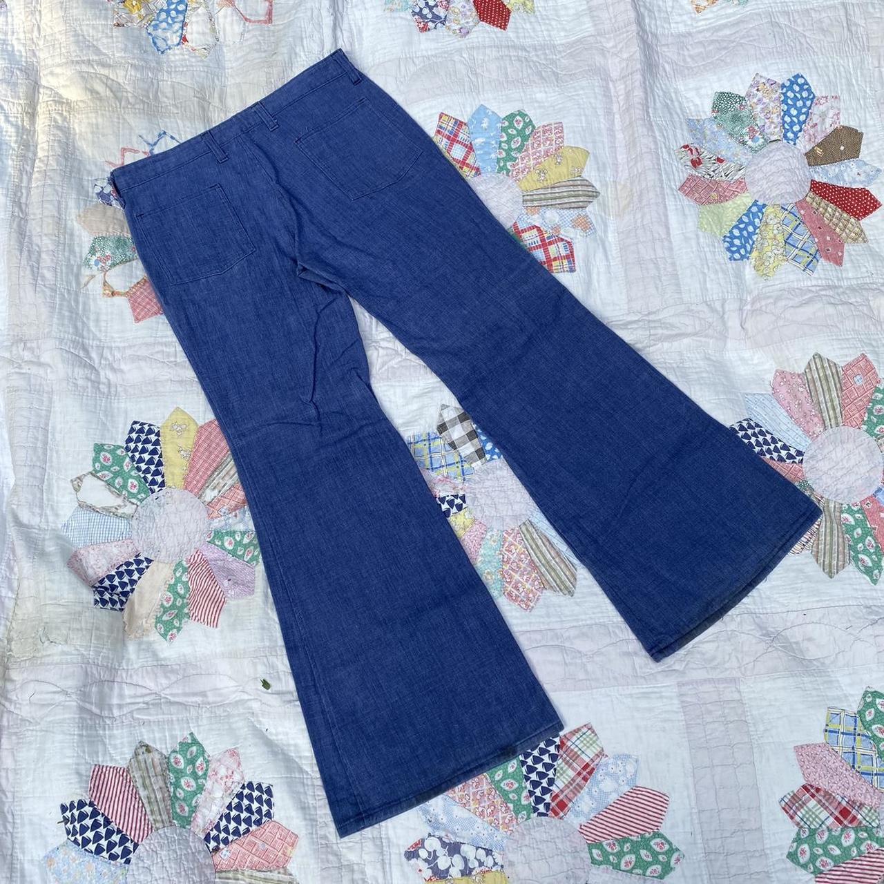 Insanely buttery soft 70s denim. Lowmid rise, huge... Depop