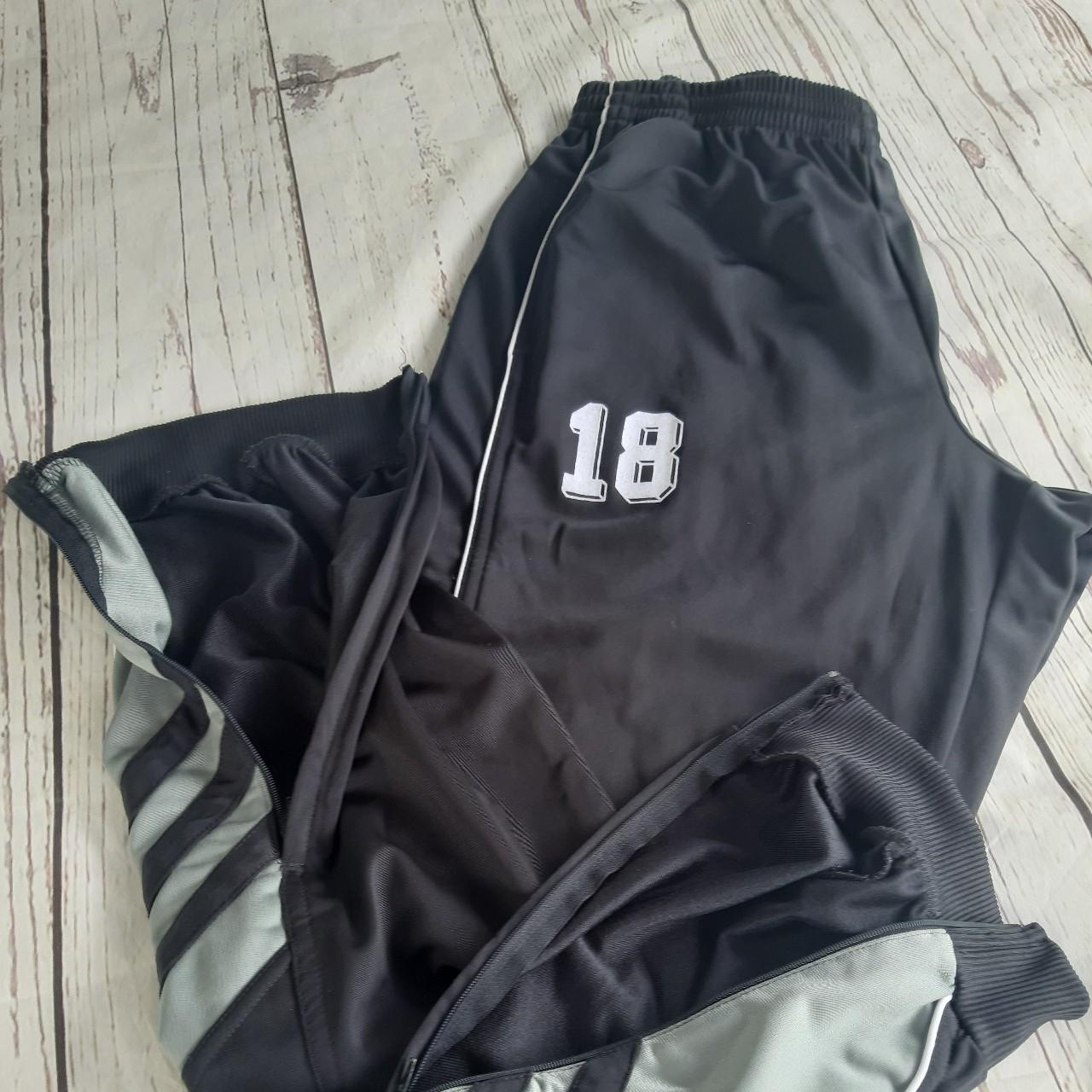 Vintage Adidas track pants joggers zips at bottom... Depop