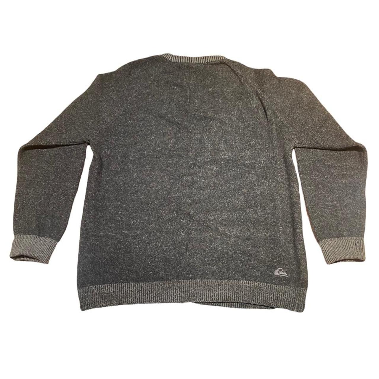 🌧 Vintage Quiksilver Sweater • • 🐘 Dark Grey & Light... - Depop