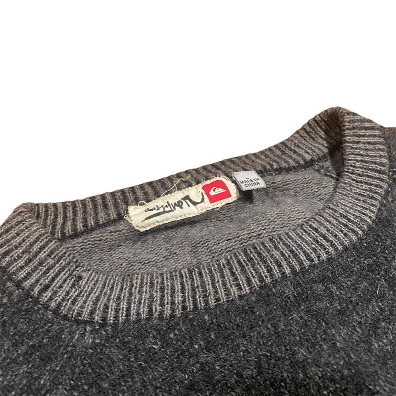🌧 Vintage Quiksilver Sweater • • 🐘 Dark Grey & Light... Depop