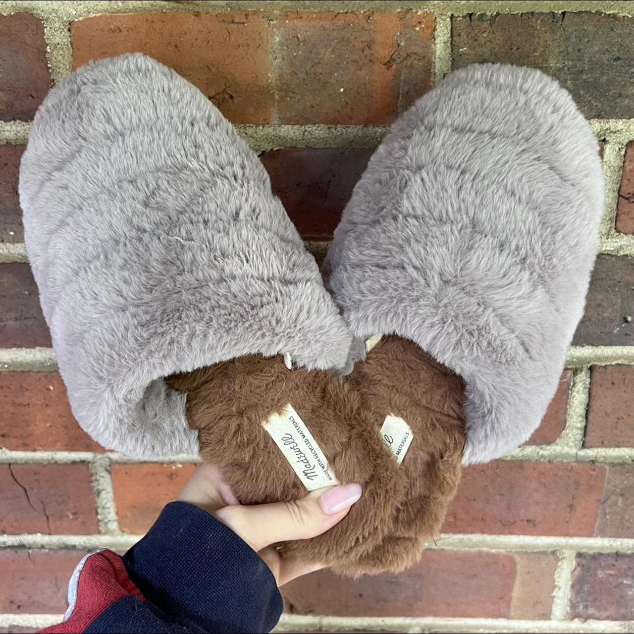 cozy madewell slippers only worn twice around the