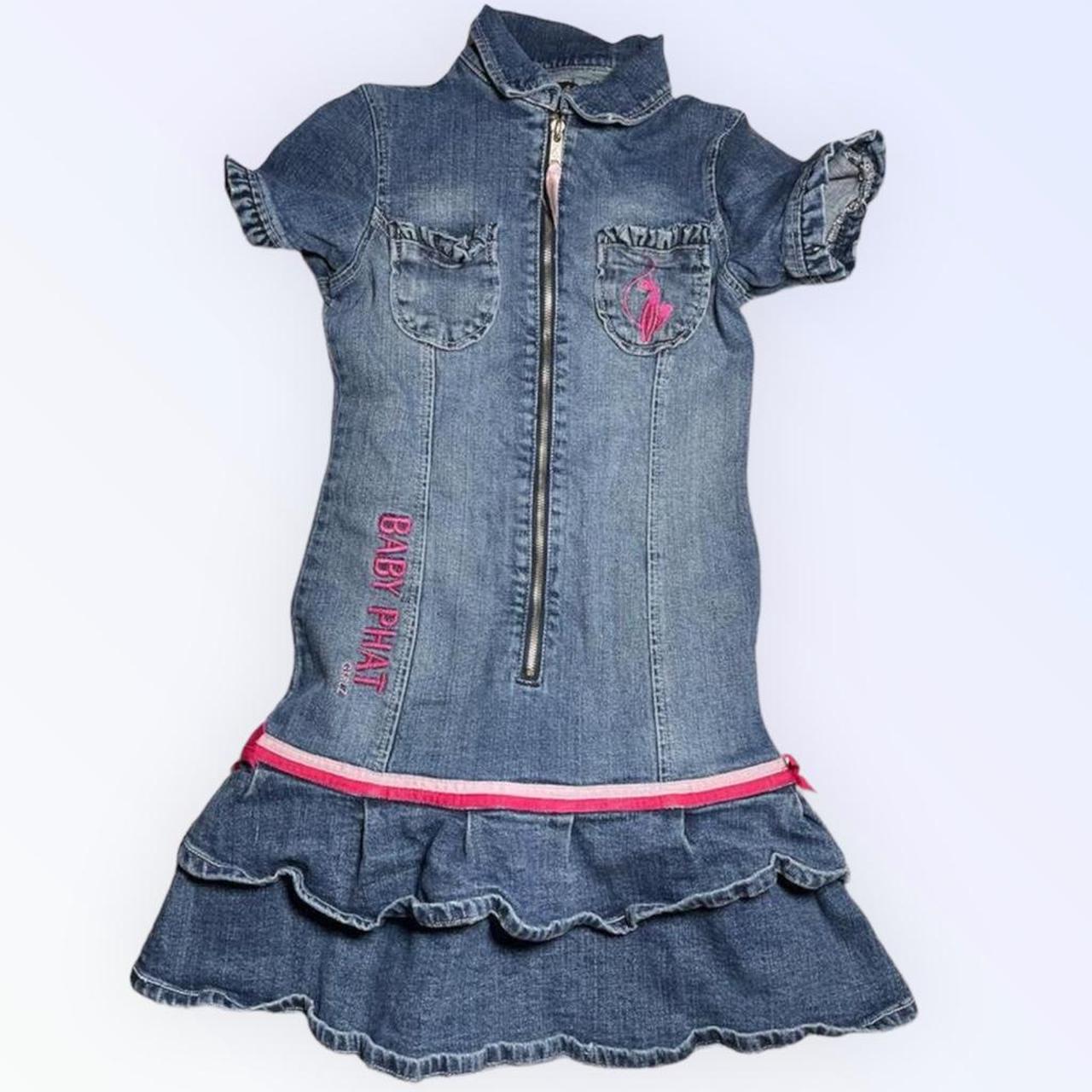 Baby phat denim store dress