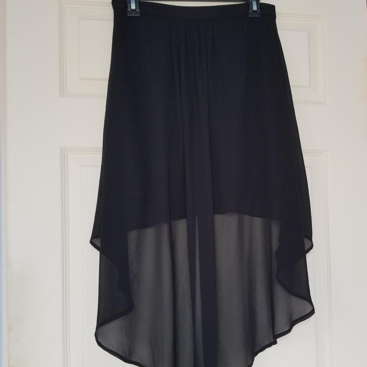 High- low train skirt! This is a cute skirt with... - Depop