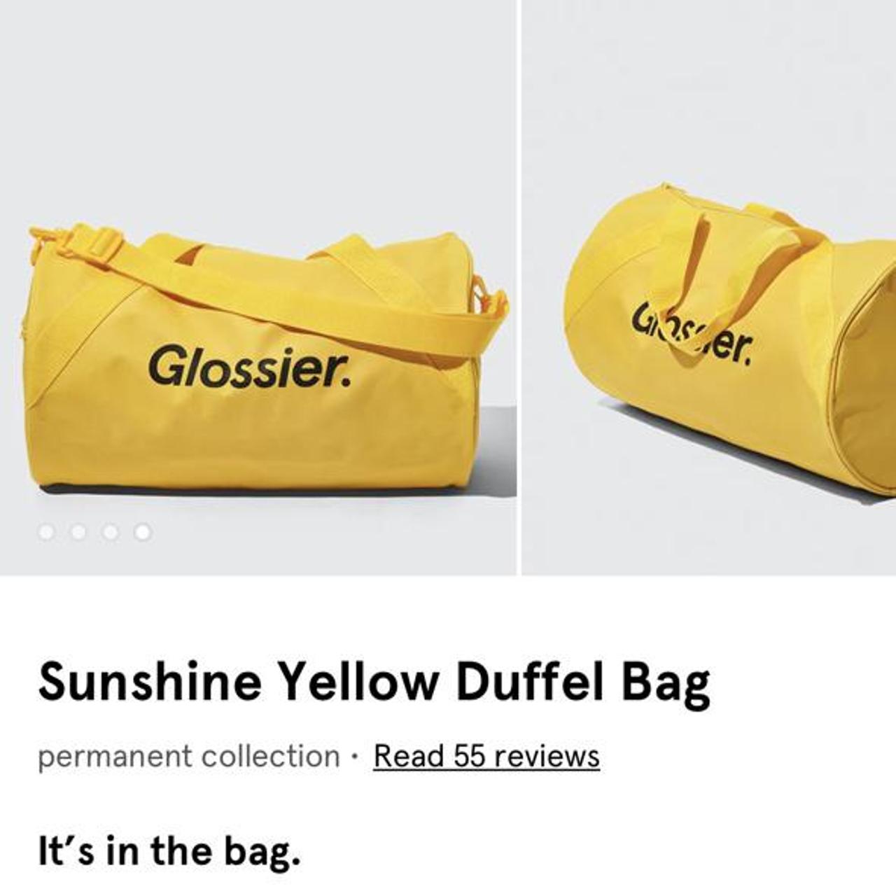 glossier bolsa yellow