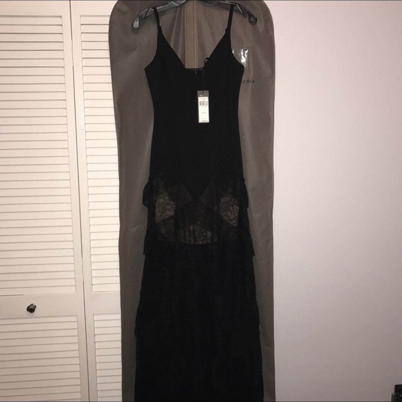 Avaline pleated gown bcbg best sale