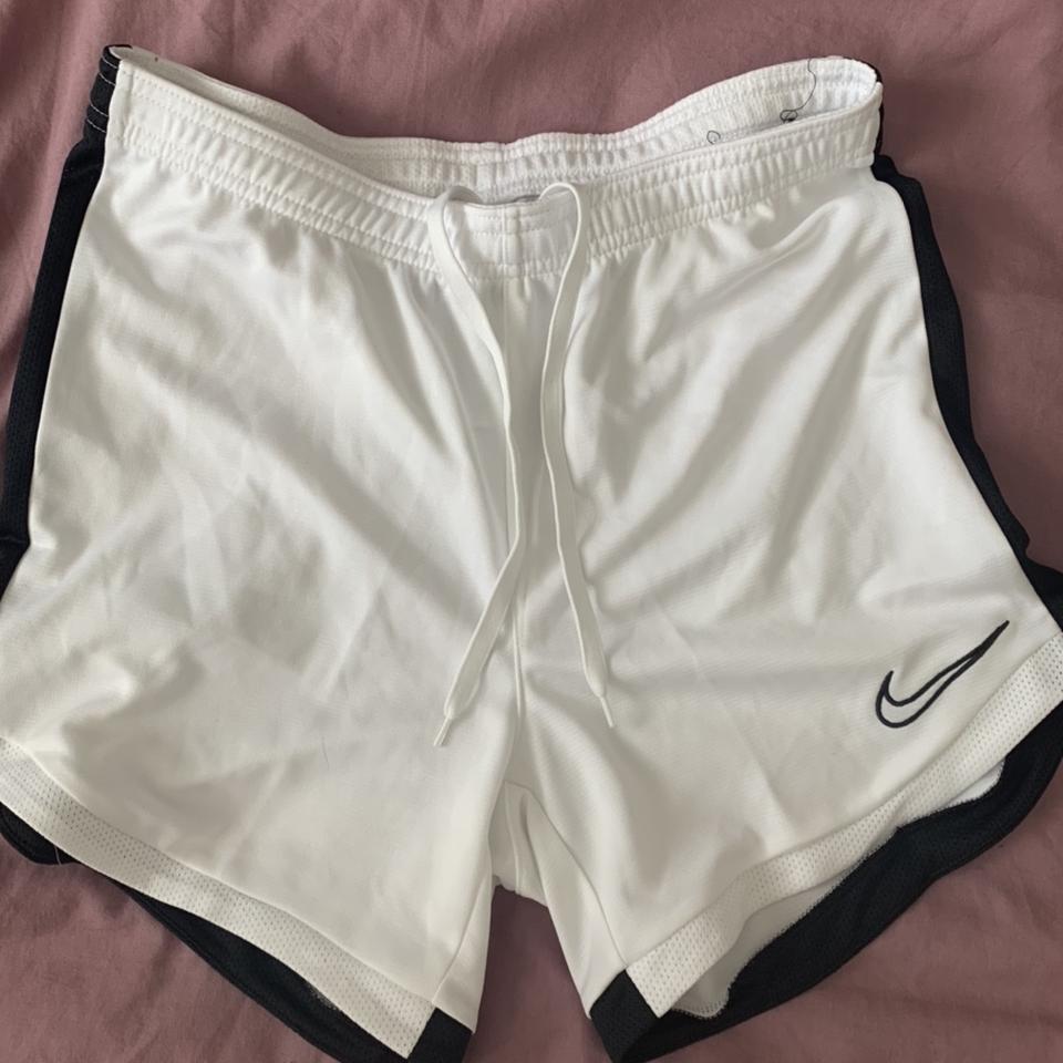 cute nike sweat shorts more of a peach color in - Depop