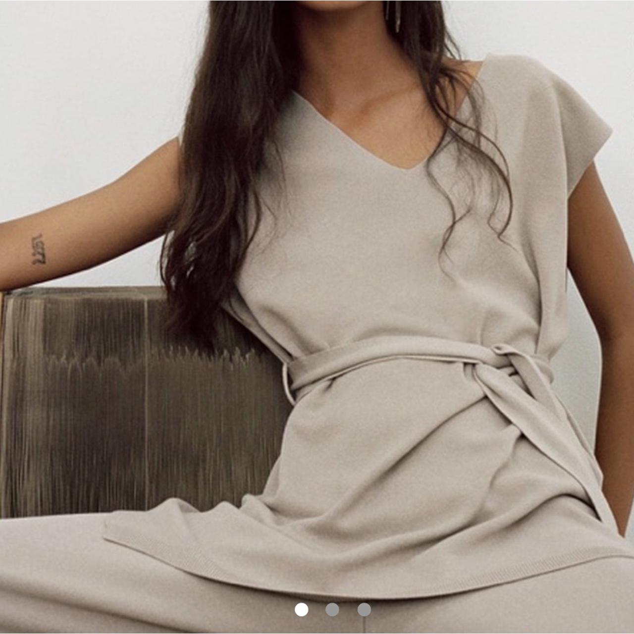 Zara knitted waistcoat with belt, Brand new