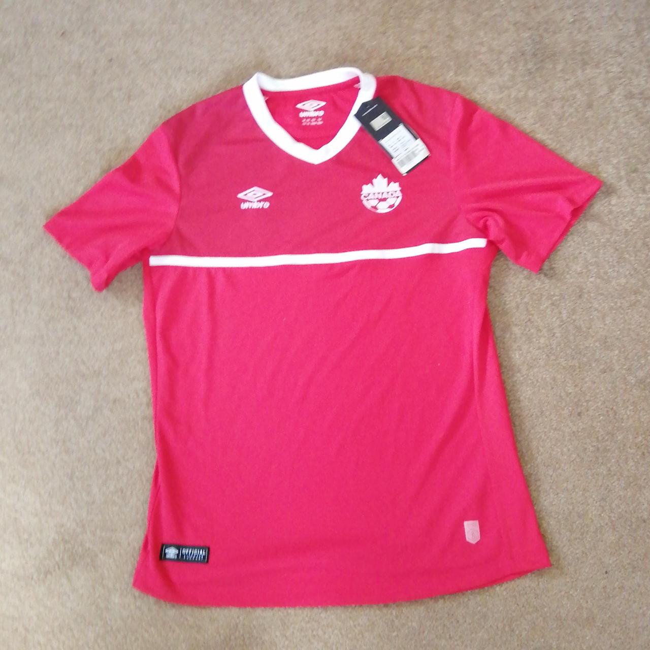 Umbro 201516 season Canada home soccer Jersey Size... Depop