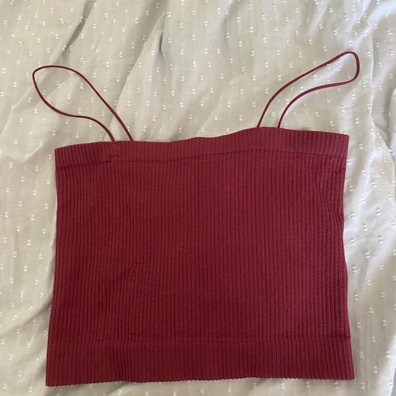 Burgundy crop top from ‘Out from Under’ (urban... - Depop