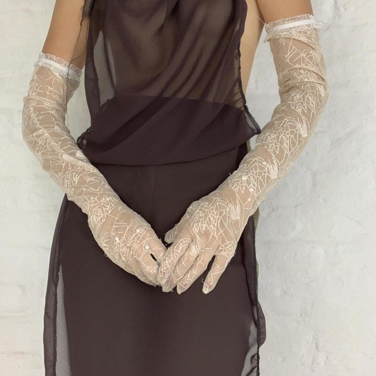 ⚜️⚜️⚜️Self made lace gloves! Size xs, perfect for a... Depop