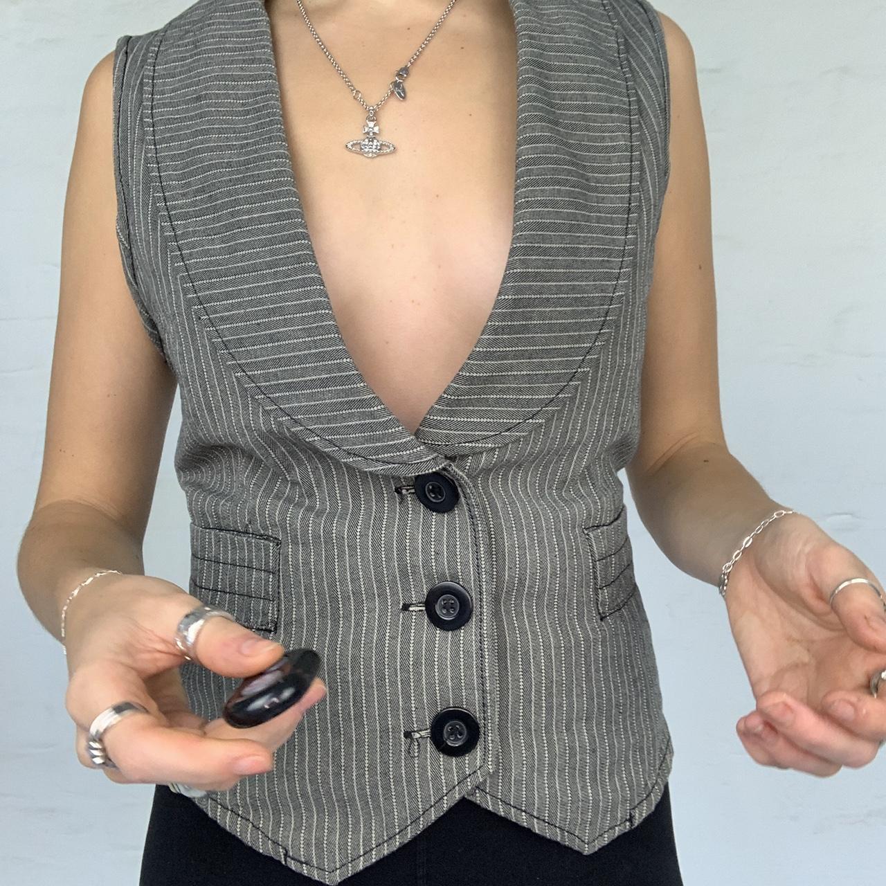 Women's Grey Vest Depop