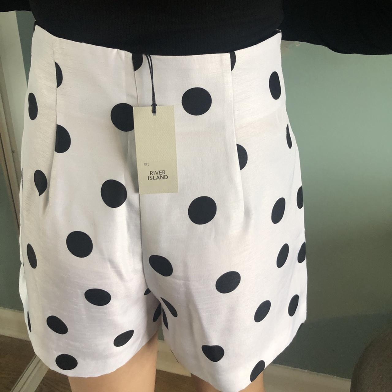 River island cheap polka dot shorts