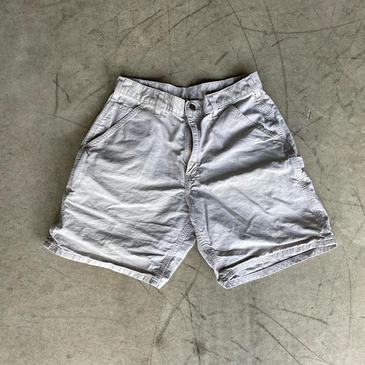 vintage carhartt carpenter shorts size 32 waist... - Depop