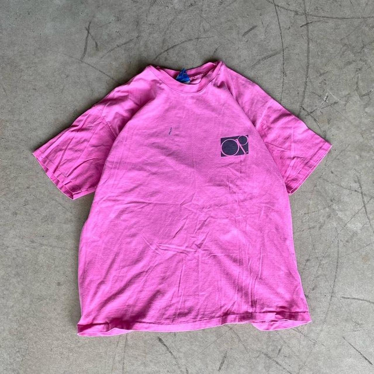 Ocean Pacific Men's Pink and Black T-shirt