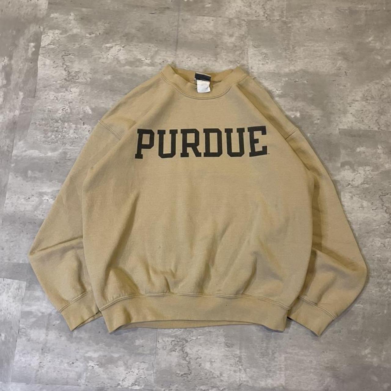 vintage purdue university crewneck size medium... - Depop