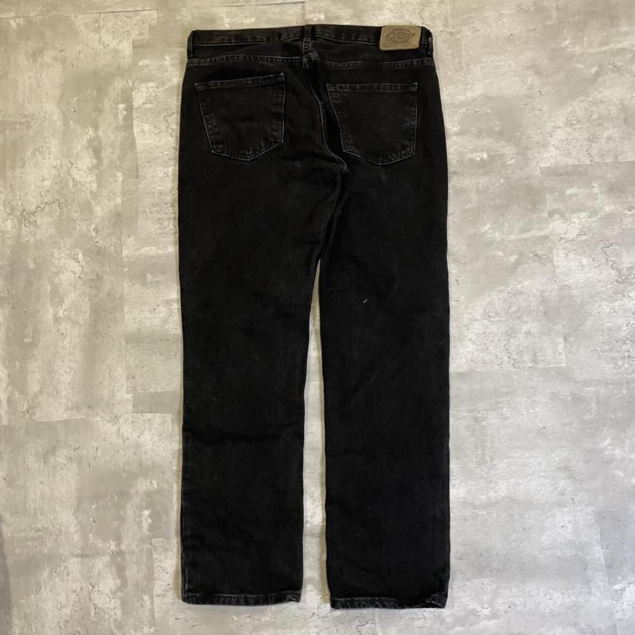 vintage black dickies jeans size... - Depop