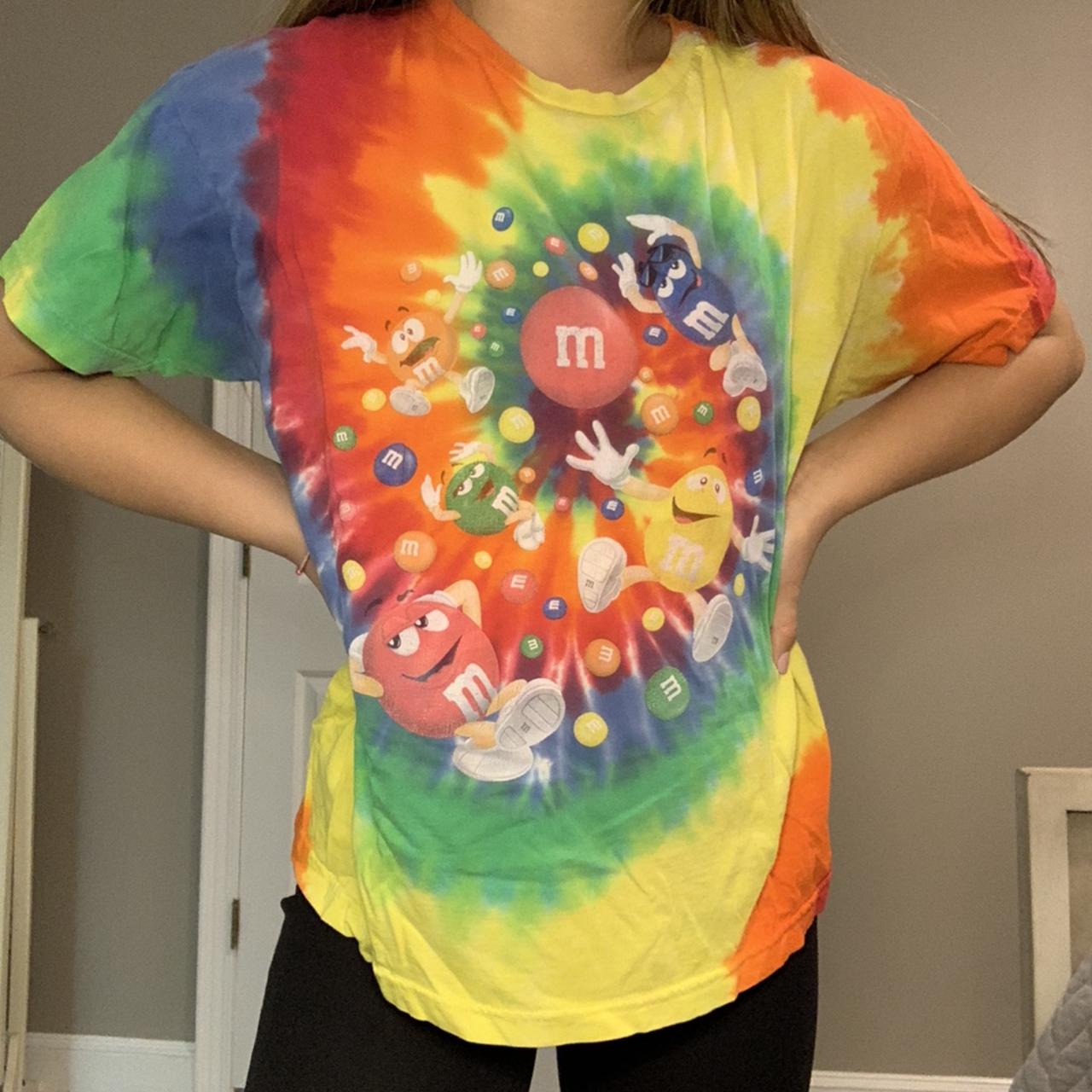 m&m tie dye shirt