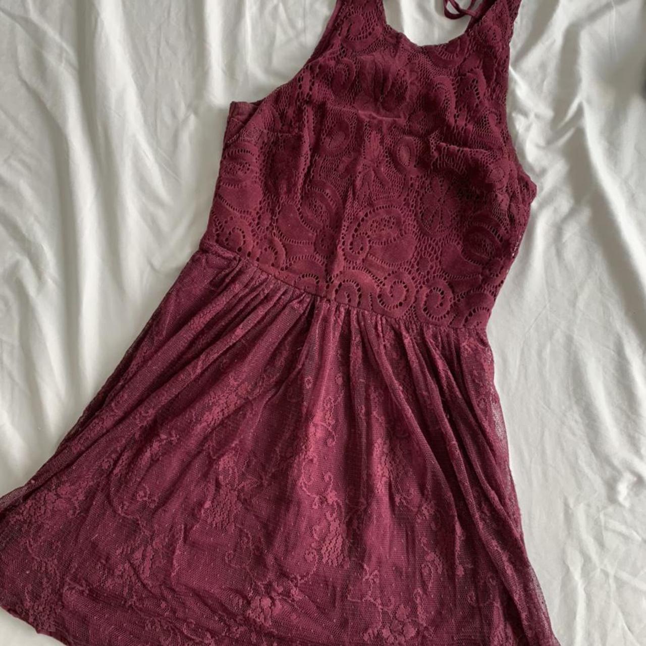 Hollister red hotsell lace dress