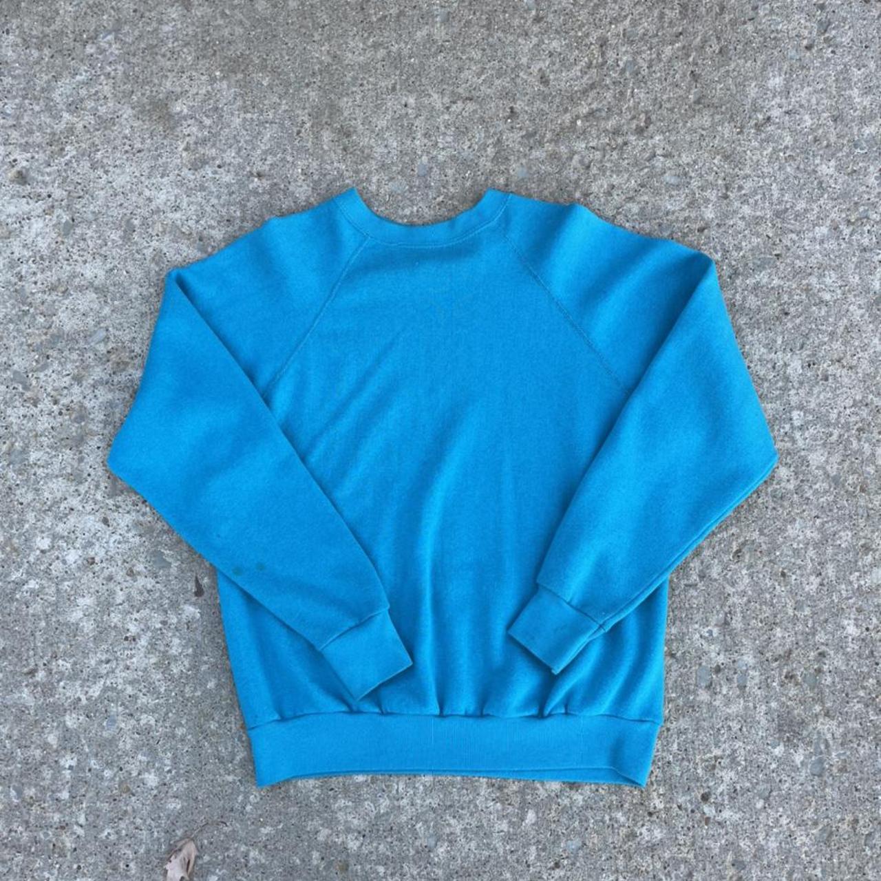 Tultex Men's Blue Sweatshirt | Depop