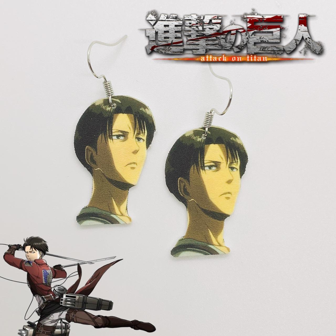 AOT Levi Ackerman Earrings ⚔️⛓ • DM if you want this... - Depop